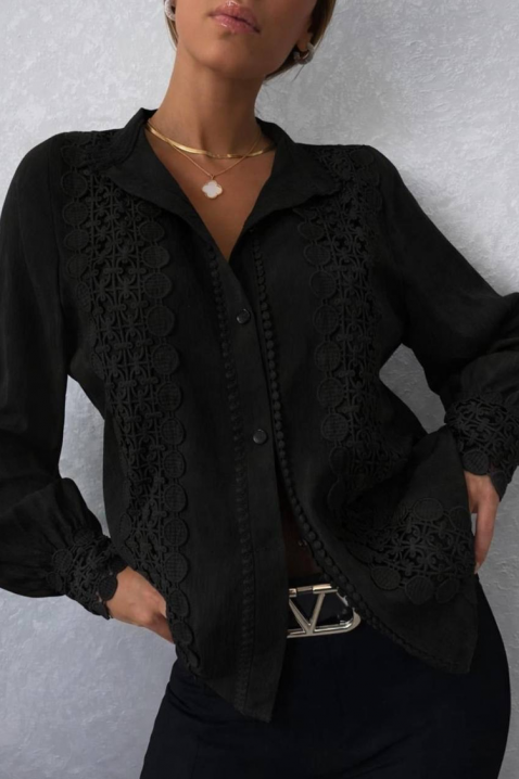 Cămașă damă DAFINDA BLACK, Culoare: negru, IVET.RO - Reduceri de până la -80%