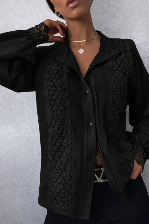 Cămașă damă DAFINDA BLACK, Culoare: negru, IVET.RO - Reduceri de până la -80%