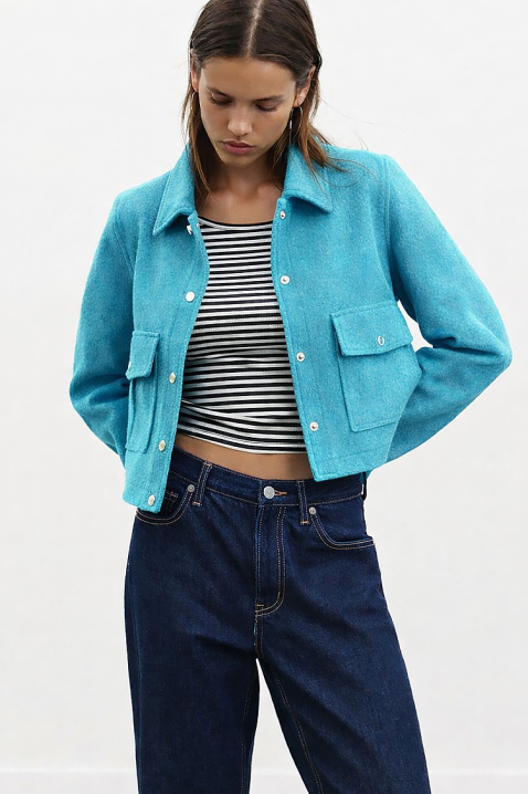 Geacă ZRAVELDA TURQUA, Culoare: turcoaz, IVET.RO - Reduceri de până la -80%