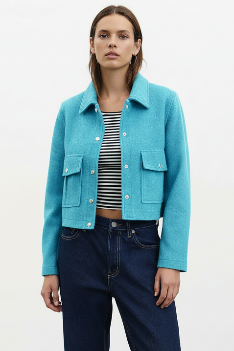 Geacă ZRAVELDA TURQUA, Culoare: turcoaz, IVET.RO - Reduceri de până la -80%