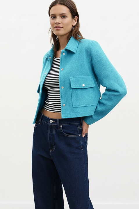 Geacă ZRAVELDA TURQUA, Culoare: turcoaz, IVET.RO - Reduceri de până la -80%