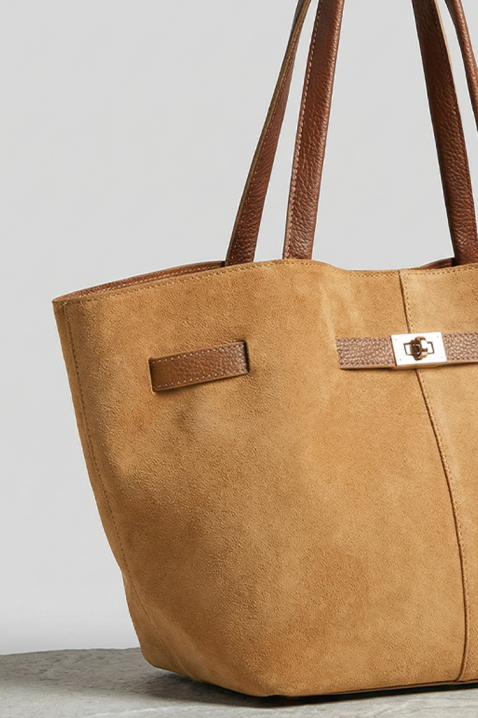 Geantă damă ETIOPEA CAMEL, Culoare: maro deschis    , IVET.RO - Reduceri de până la -80%