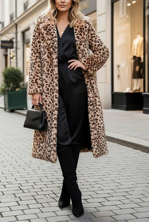 Palton GROXELRA, Culoare: leopard, IVET.RO - Reduceri de până la -80%