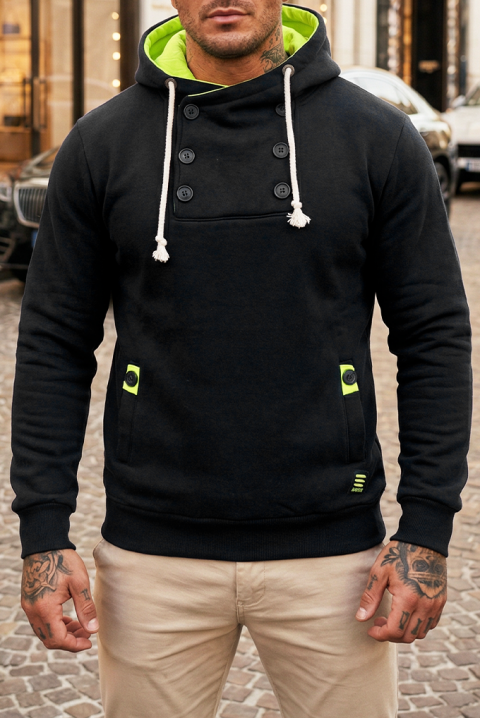 Hanorac bărbați BOLTONO BLACK, Culoare: negru, IVET.RO - Reduceri de până la -80%