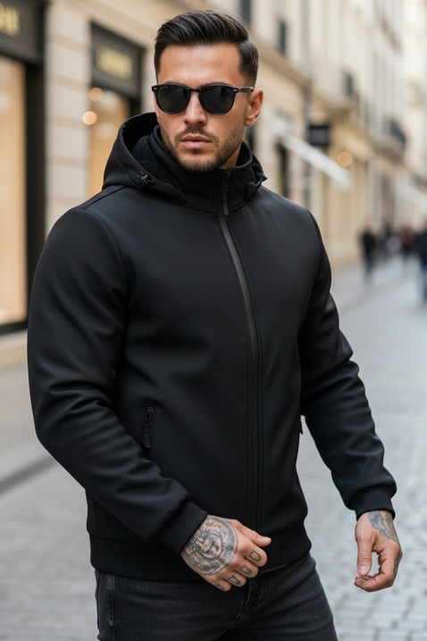 Geacă bărbați ROBIKO BLACK, Culoare: negru, IVET.RO - Reduceri de până la -80%