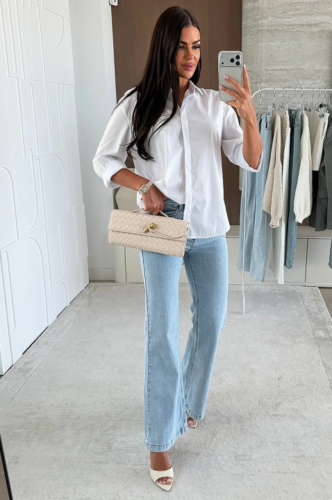 Cămașă damă NIOGELTA WHITE, Culoare: alb, IVET.RO - Reduceri de până la -80%