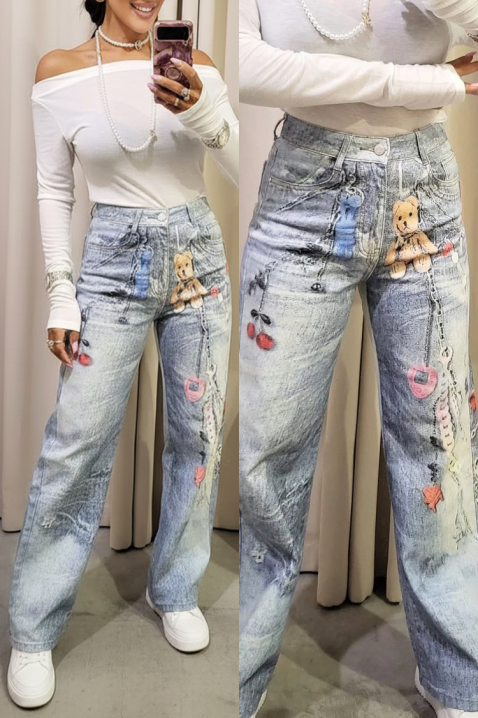 Blugi ATRAKCILA, Culoare: albastru deschis, IVET.RO - Reduceri de până la -80%