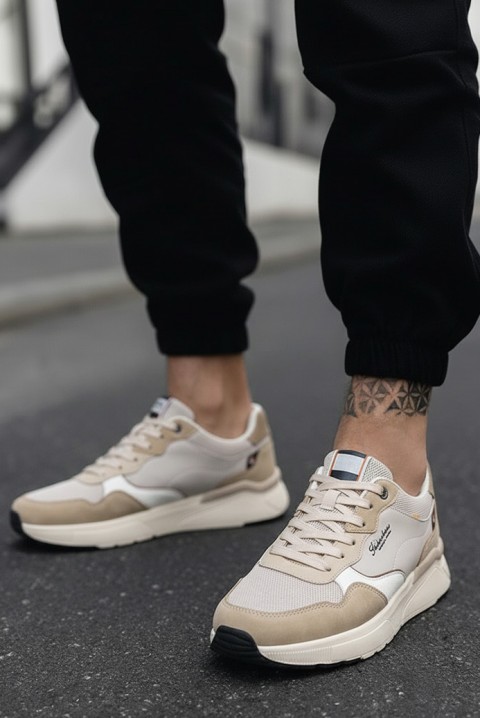 Adidași bărbați HROMOZ BEIGE, Culoare: bej, IVET.RO - Reduceri de până la -80%