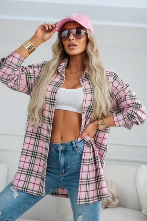 Cămașă damă BLORENZA PUDRA, Culoare: pudră, IVET.RO - Reduceri de până la -80%