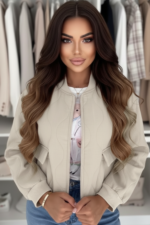 Geacă SLAVERZA BEIGE, Culoare: bej, IVET.RO - Reduceri de până la -80%