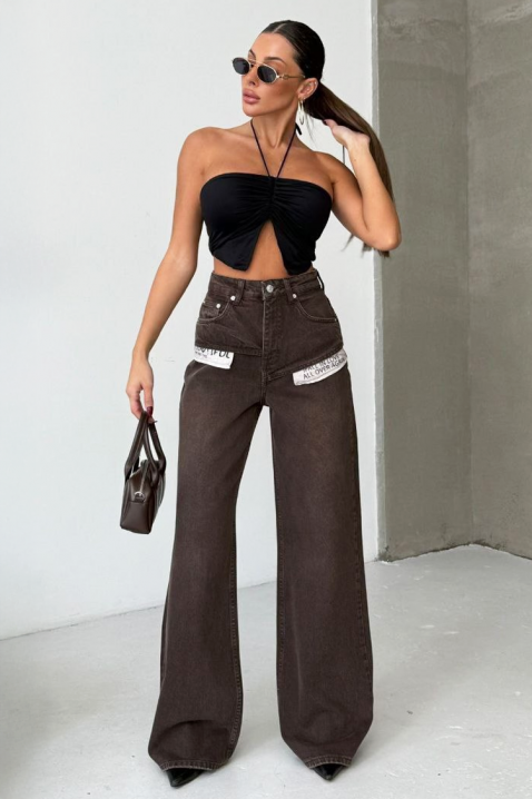 Blugi MARSENA, Culoare: maro, IVET.RO - Reduceri de până la -80%