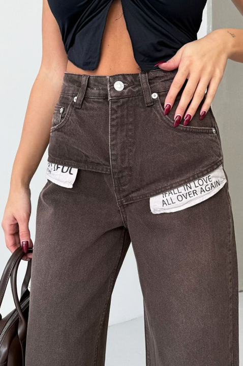 Blugi MARSENA, Culoare: maro, IVET.RO - Reduceri de până la -80%