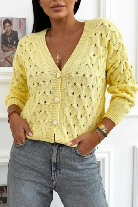 Cardigan MENALZA YELLOW, Culoare: galben, IVET.RO - Reduceri de până la -80%