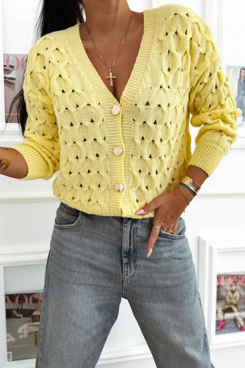 Cardigan MENALZA YELLOW, Culoare: galben, IVET.RO - Reduceri de până la -80%