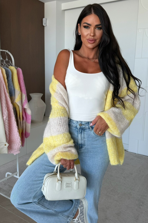 Cardigan EDAVELZA YELLOW, Culoare: galben, IVET.RO - Reduceri de până la -80%