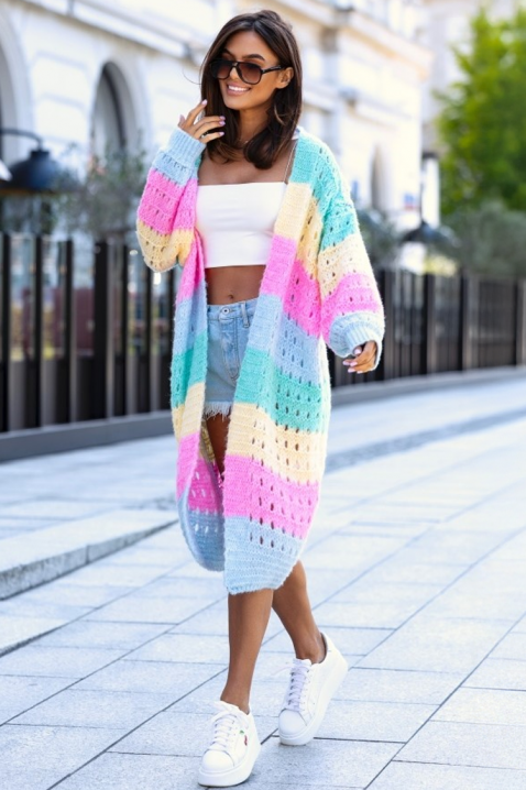 Cardigan RAINZOLA TURQUA, Culoare: multicolor, IVET.RO - Reduceri de până la -80%