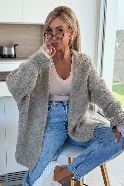 Cardigan POLIMERDA GREY, Culoare: gri, IVET.RO - Reduceri de până la -80%