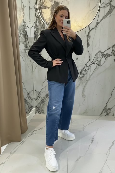 Sacou VITALZA BLACK, Culoare: negru, IVET.RO - Reduceri de până la -80%