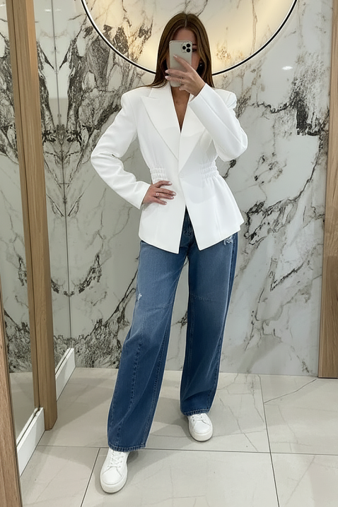 Sacou VITALZA WHITE, Culoare: alb, IVET.RO - Reduceri de până la -80%