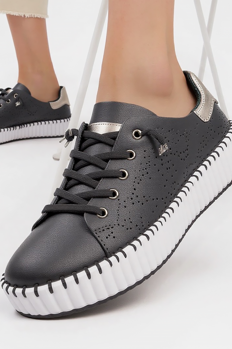 Teniși damă BLONENDA BLACK, Culoare: negru, IVET.RO - Reduceri de până la -80%