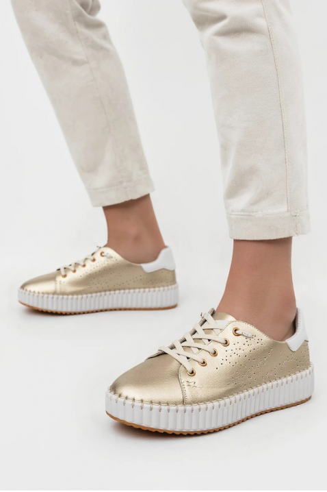 Teniși damă BLONENDA GOLDEN, Culoare: auriu, IVET.RO - Reduceri de până la -80%