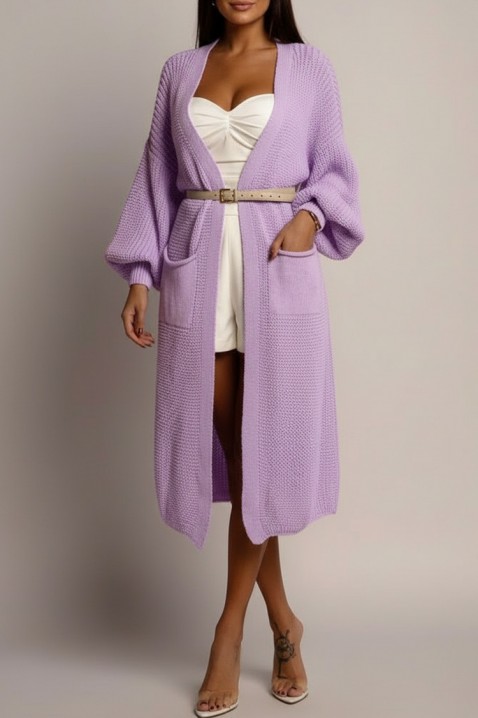 Cardigan GABROLDA LILA, Culoare: mov deschis, IVET.RO - Reduceri de până la -80%