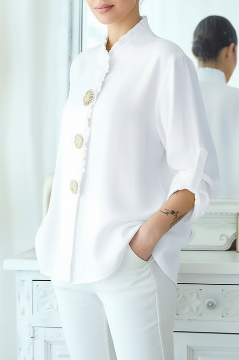 Cămașă damă LARVOLDA WHITE, Culoare: alb, IVET.RO - Reduceri de până la -80%