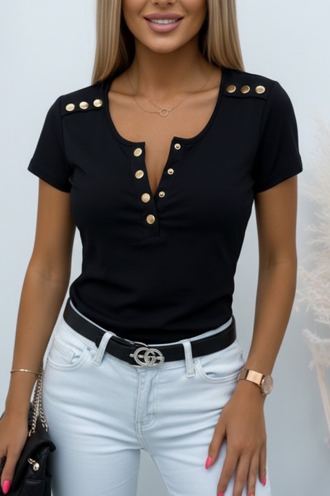 Tricou HOLDERFA BLACK, Culoare: negru, IVET.RO - Reduceri de până la -80%