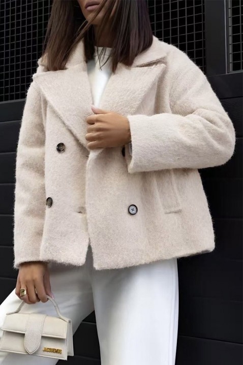 Palton POLOBENZA ECRU, Culoare: ecru, IVET.RO - Reduceri de până la -80%