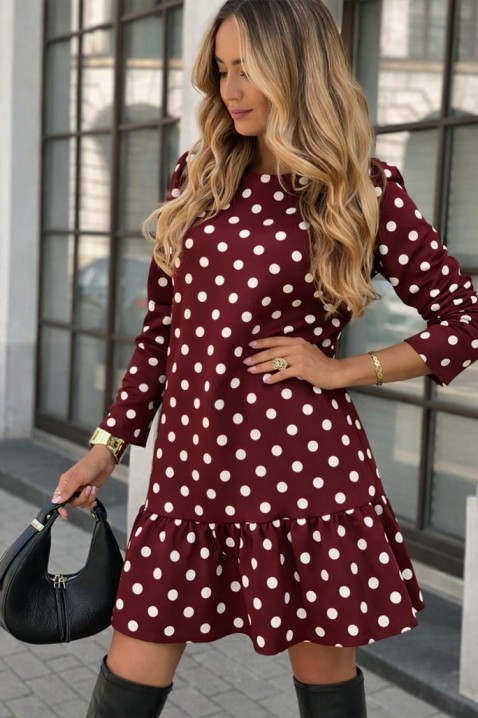 Rochie FIOVERA BORDO, Culoare: bordo, IVET.RO - Reduceri de până la -80%