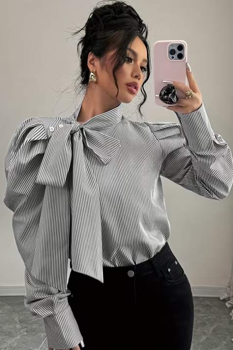 Cămașă damă ZAROLVA GREY, Culoare: gri, IVET.RO - Reduceri de până la -80%