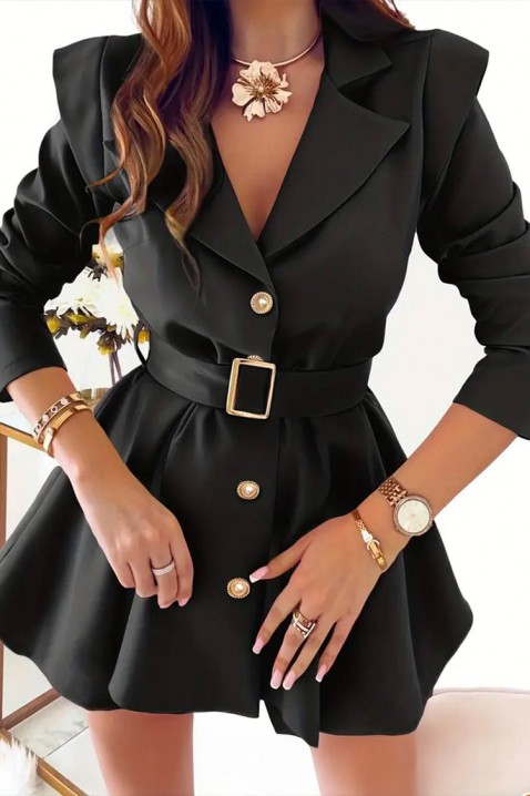 Rochie - blazer GLAMERVA BLACK, Culoare: negru, IVET.RO - Reduceri de până la -80%