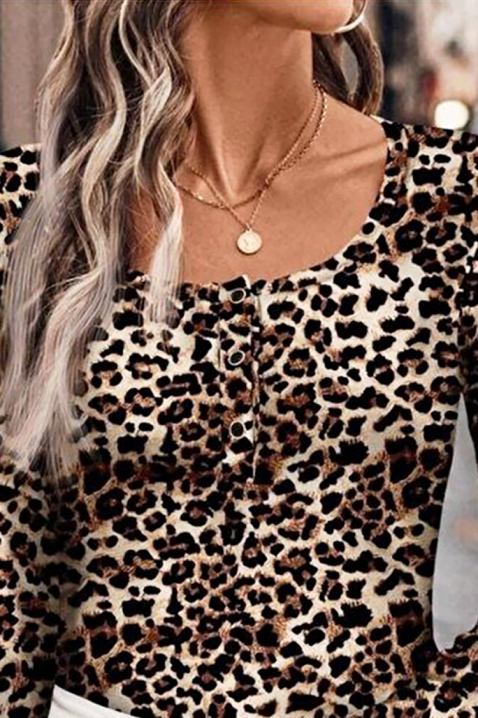 Bluză damă LEONZELA, Culoare: multicolor, IVET.RO - Reduceri de până la -80%