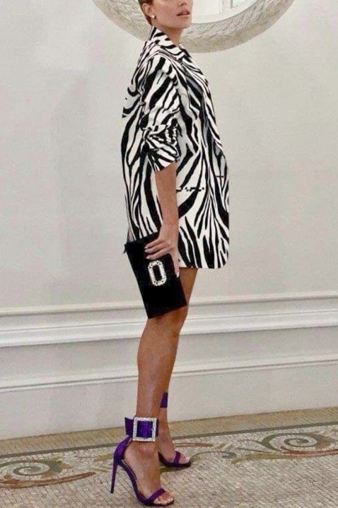 Rochie - blazer BLEROLNA, Culoare: negru și alb, IVET.RO - Reduceri de până la -80%