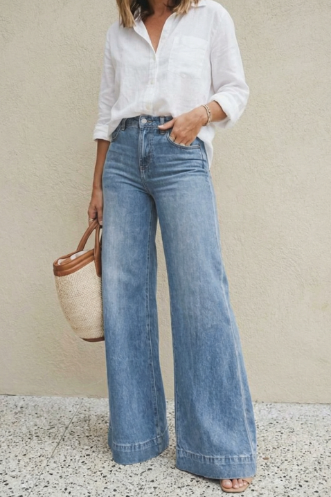 Blugi CHELVENZA, Culoare: albastru deschis, IVET.RO - Reduceri de până la -80%