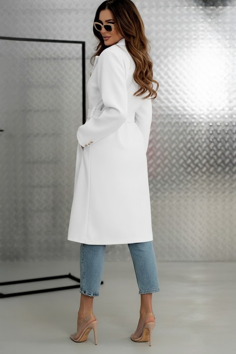 Palton MORXEDA WHITE, Culoare: alb, IVET.RO - Reduceri de până la -80%