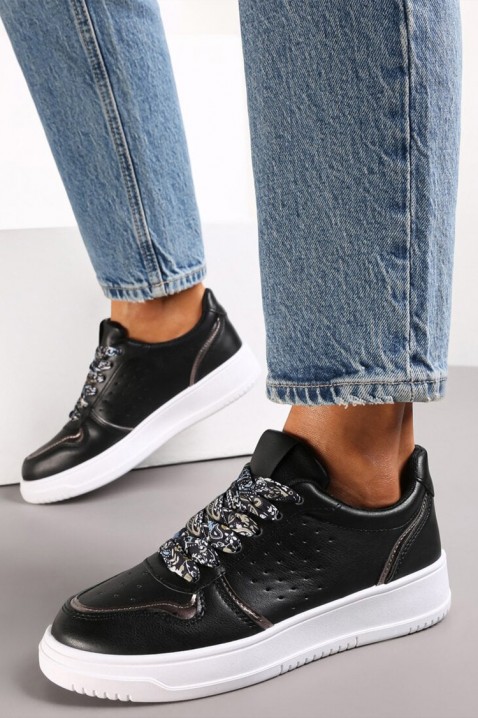 Teniși damă VRILONZA, Culoare: negru, IVET.RO - Reduceri de până la -80%