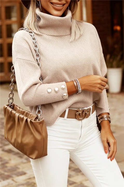 Pulover DRALONDA BEIGE, Culoare: bej, IVET.RO - Reduceri de până la -80%