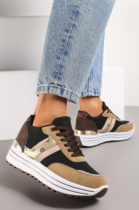 Adidași damă ELONDELA BROWN, Culoare: maro, IVET.RO - Reduceri de până la -80%