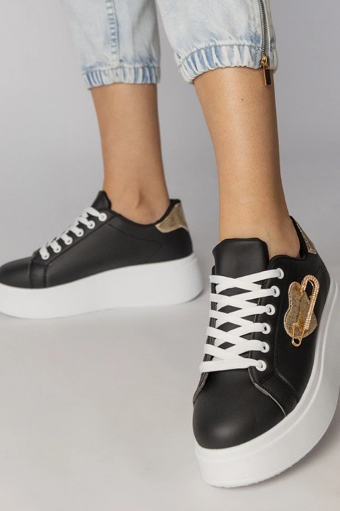 Teniși damă KOLDENZA, Culoare: negru, IVET.RO - Reduceri de până la -80%