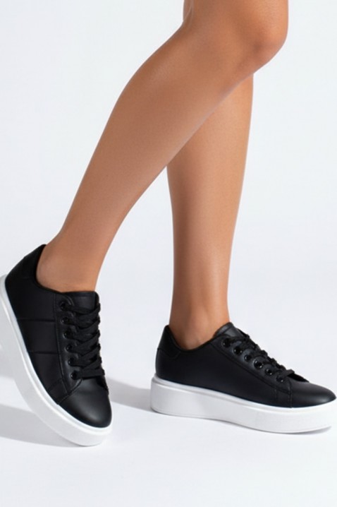 Teniși damă LELORZANA, Culoare: negru, IVET.RO - Reduceri de până la -80%