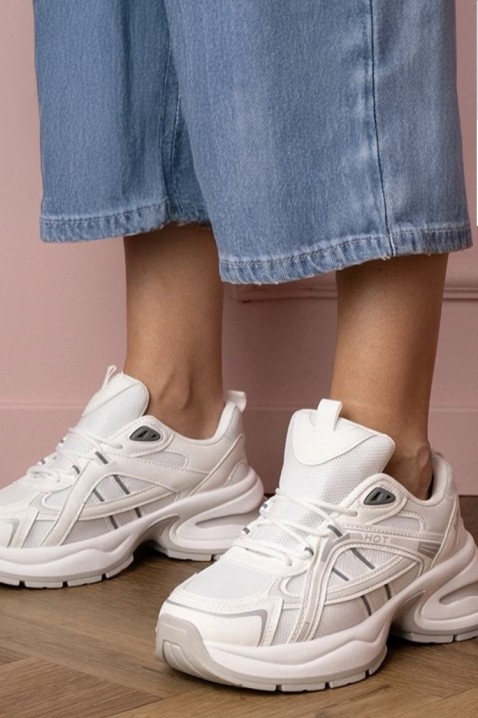 Adidași damă GLEMOLZA WHITE, Culoare: alb, IVET.RO - Reduceri de până la -80%