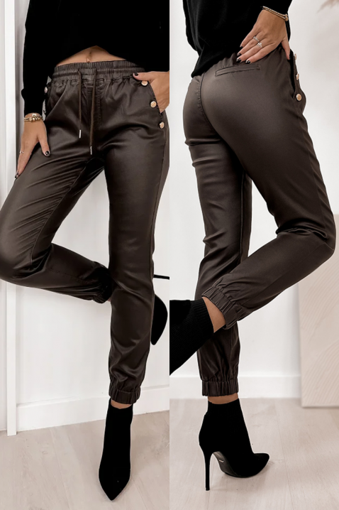 Pantaloni SLOMENGA, Culoare: maro, IVET.RO - Reduceri de până la -80%