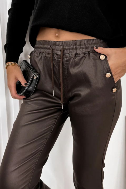 Pantaloni SLOMENGA, Culoare: maro, IVET.RO - Reduceri de până la -80%