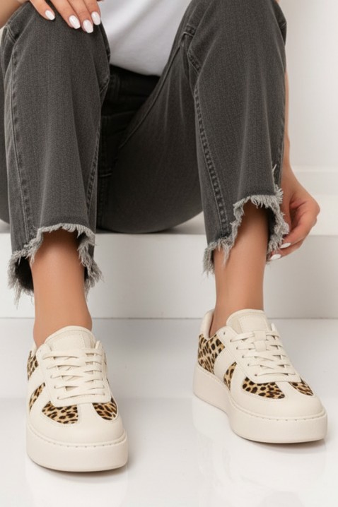 Teniși damă DAMONDA ECRU, Culoare: ecru, IVET.RO - Reduceri de până la -80%