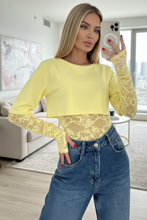 Body - bluză CHRAVELDA YELLOW, Culoare: galben, IVET.RO - Reduceri de până la -80%