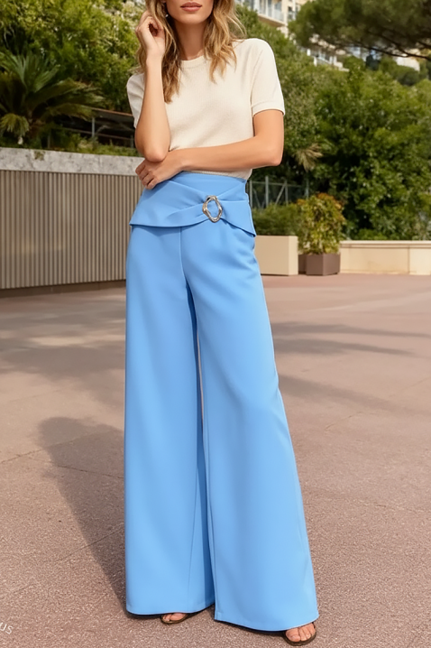 Pantaloni SVEROLZA SKY, Culoare: albastru deschis, IVET.RO - Reduceri de până la -80%