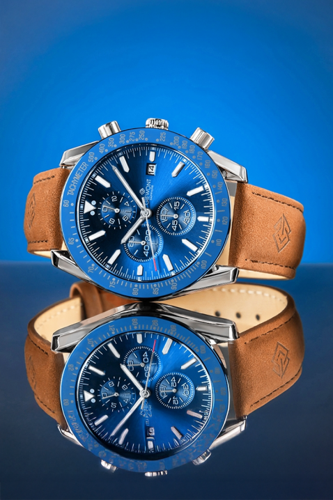 Ceas pentru bărbați Giewont Chronograph Sapphire Blue, Culoare: albastru, IVET.RO - Reduceri de până la -80%
