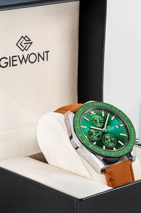 Ceas pentru bărbați Giewont Chronograph Sapphire Green, Culoare: verde, IVET.RO - Reduceri de până la -80%