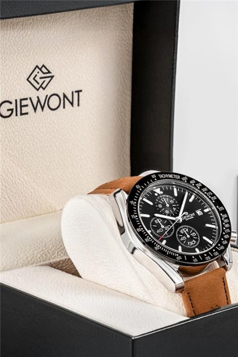 Ceas pentru bărbați Giewont Chronograph Sapphire Black, Culoare: negru, IVET.RO - Reduceri de până la -80%